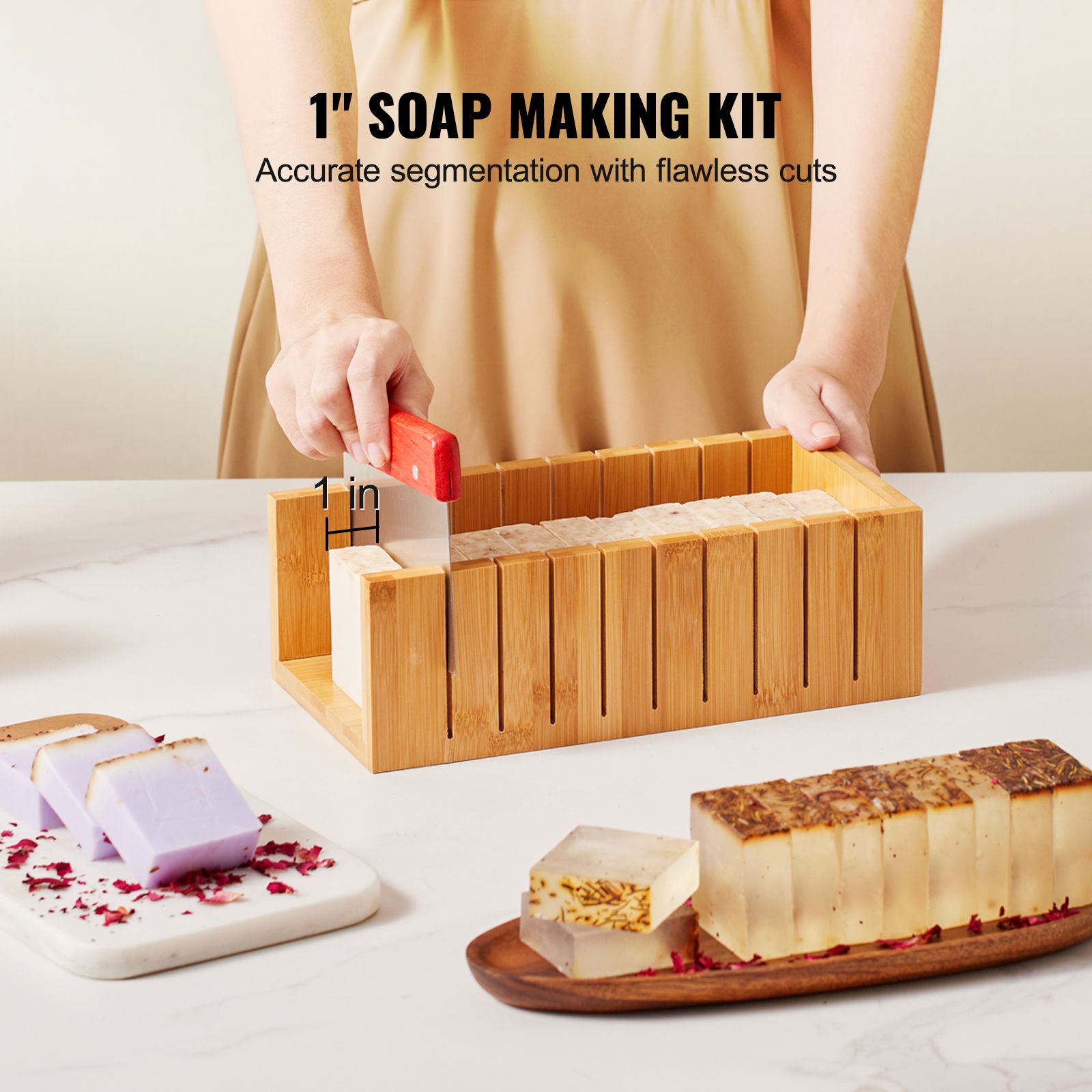 Soap Making Kit, Bamboo Cuttin - Soap Making Kit For Adults 评论和价格