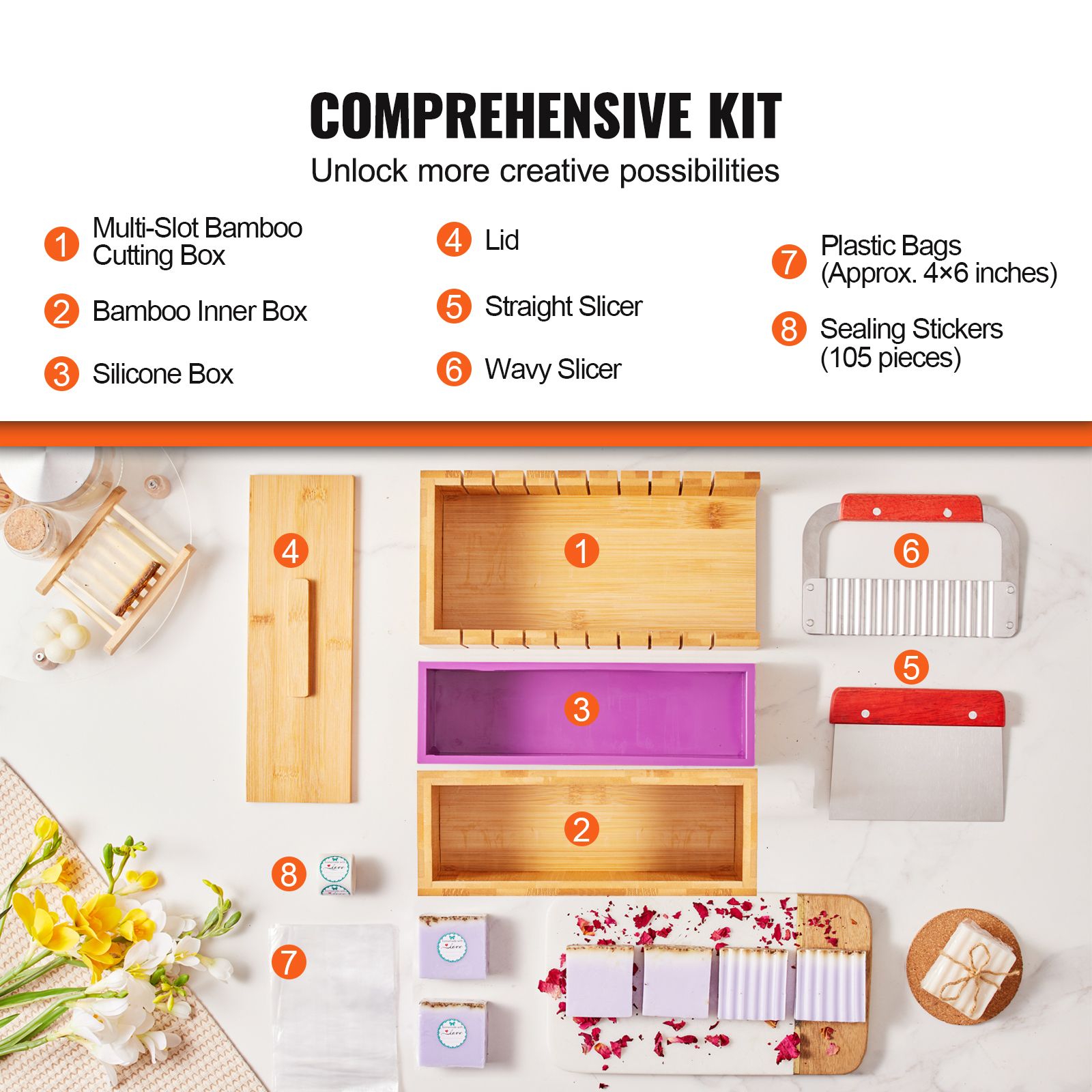 Soap Making Kit, Bamboo Cuttin - Soap Making Kit For Adults 评论和价格
