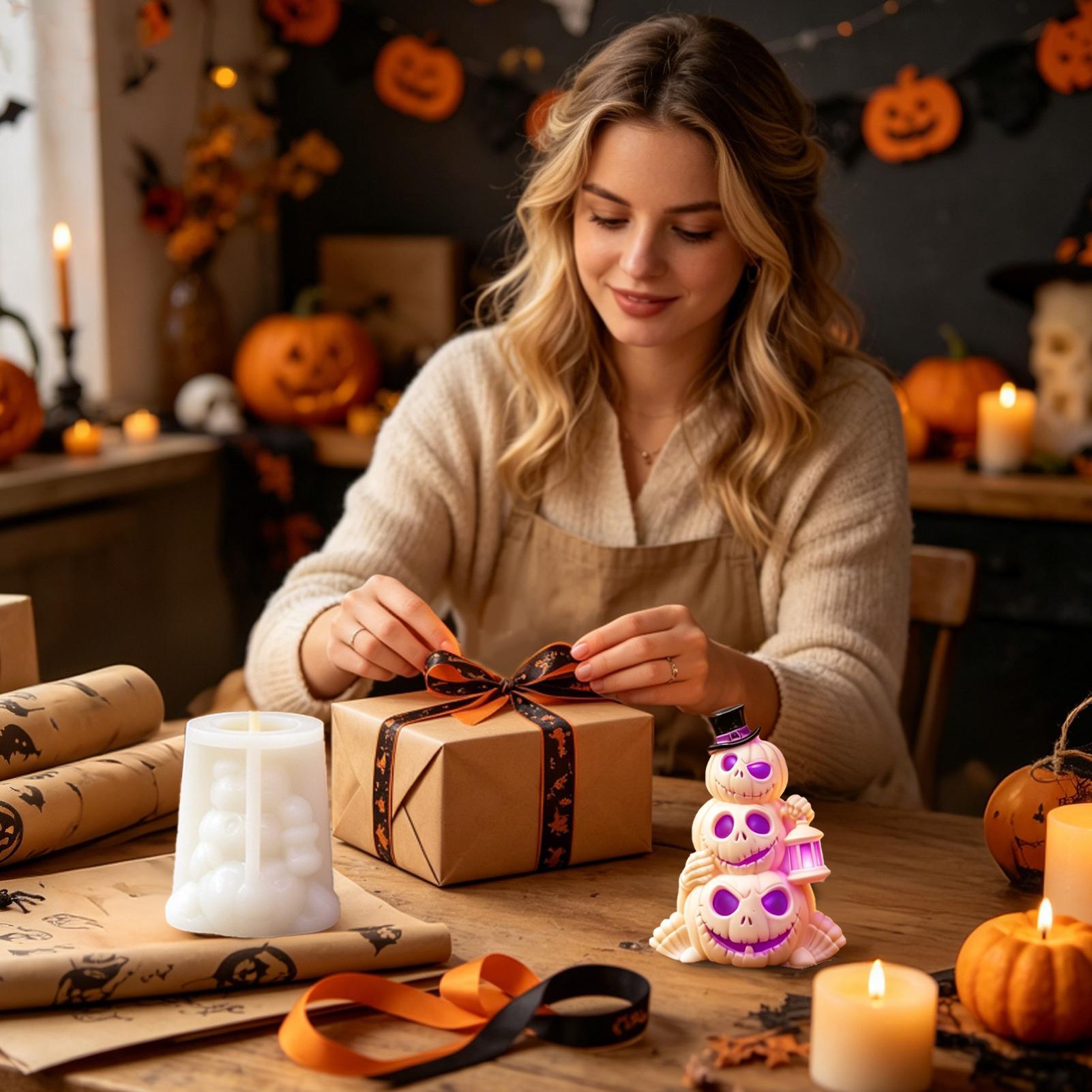 3D 3-Layer Halloween Pumpkin S - Soap Making Kit For Adults 评论和价格