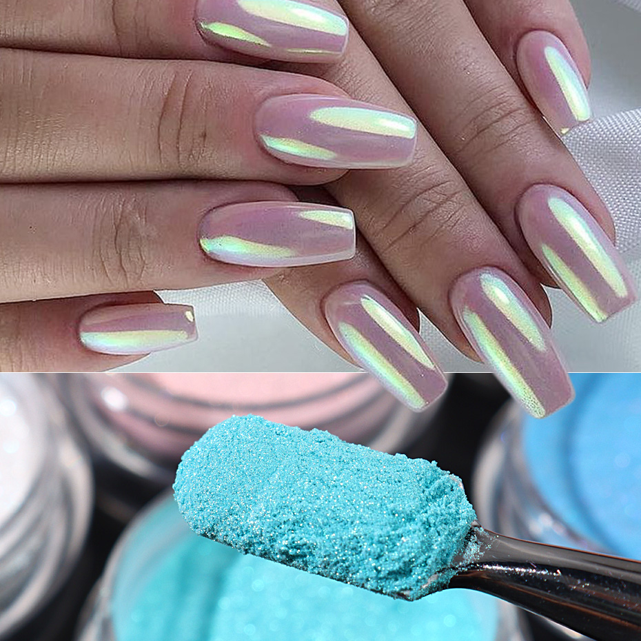 10pcs Set Nail Mermaid Dipping - Mica Powder Colorant 评论和价格