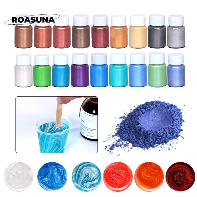 24 Colors Mica Pearl Powder fo - Mica Powder Colorant 评论和价格