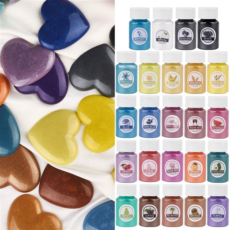 24Colors Epoxy Resin Dye Mica  - Mica Powder Colorant 评论和价格
